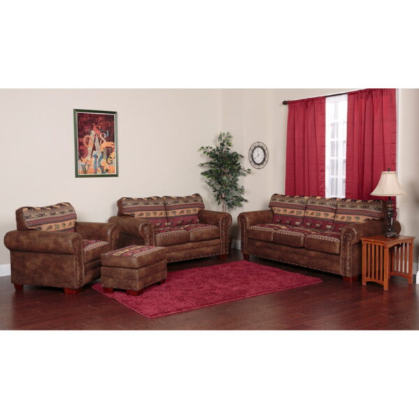 Sofa Bed, Brown - Image 4
