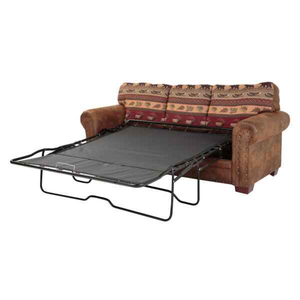 Sofa Bed, Brown - Image 5