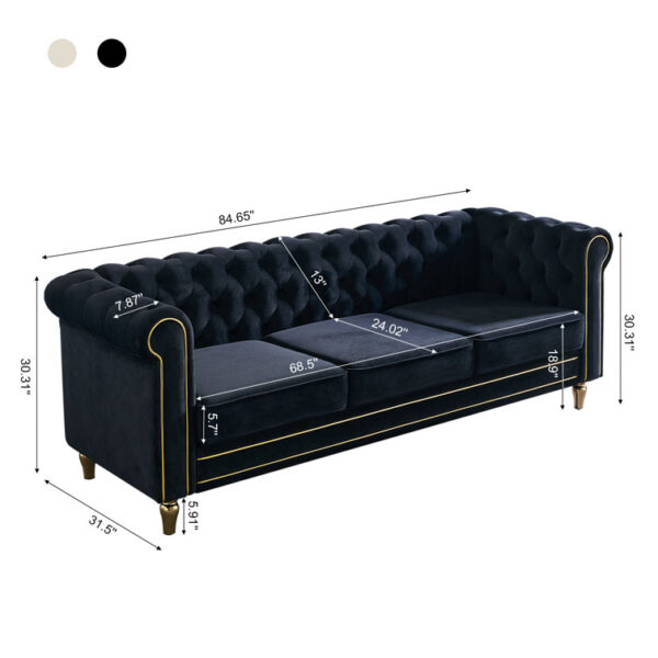 84.65'' Upholstered Sofa - Image 4