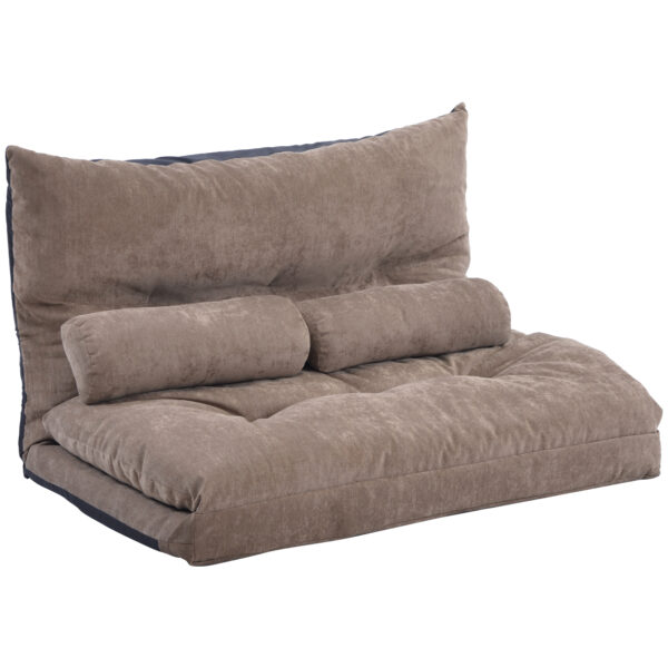 Lazy Sofa Adjustable Folding Futon Sofa Video Gaming Sofa with Two Pillows - Image 9