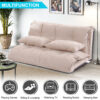 Lazy Sofa Adjustable Folding Futon Sofa Video Gaming Sofa with Two Pillows - Image 6