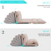 Lazy Sofa Adjustable Folding Futon Sofa Video Gaming Sofa with Two Pillows - Image 8