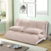 Lazy Sofa Adjustable Folding Futon Sofa Video Gaming Sofa with Two Pillows - Image 5