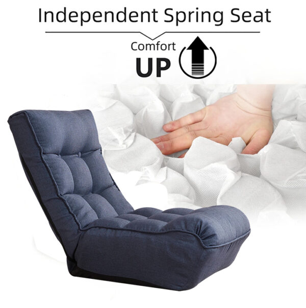 Single sofa reclining chair Japanese chair lazy sofa tatami balcony reclining chair leisure sofa adjustable chair - Image 3
