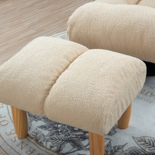 Single sofa reclining chair Japanese chair lazy sofa tatami balcony reclining chair leisure sofa adjustable chair - Image 7