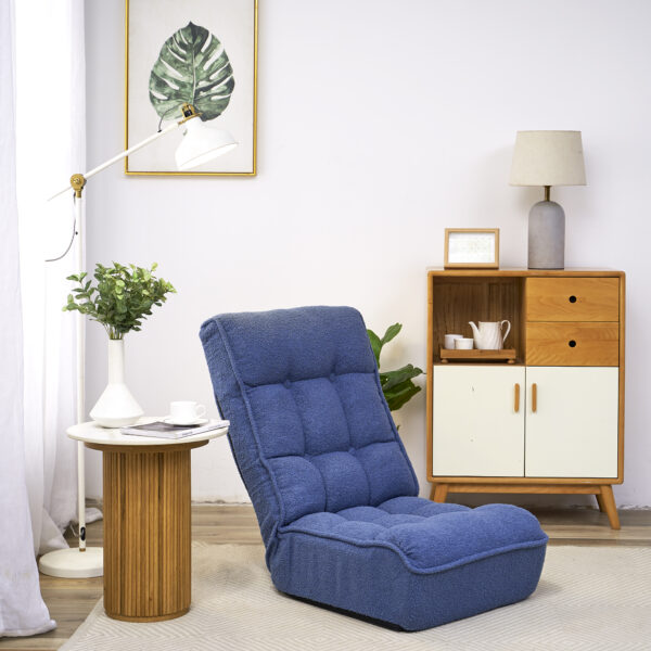 Single sofa reclining chair Japanese chair lazy sofa tatami balcony reclining chair leisure sofa adjustable chair - Image 4