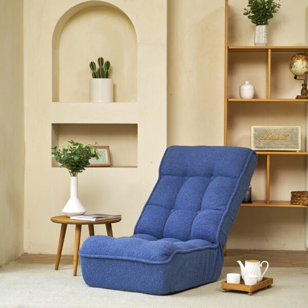 Single sofa reclining chair Japanese chair lazy sofa tatami balcony reclining chair leisure sofa adjustable chair - Image 2