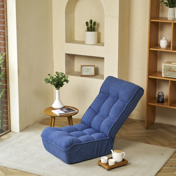 Single sofa reclining chair Japanese chair lazy sofa tatami balcony reclining chair leisure sofa adjustable chair - Image 9