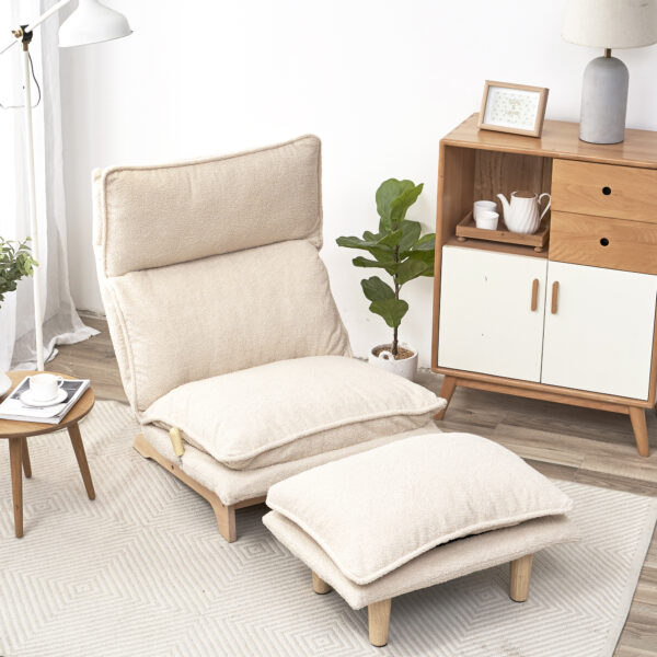 Lazy sofa balcony leisure chair bedroom sofa chair foldable reclining chair leisure single sofa functional chair - Image 7