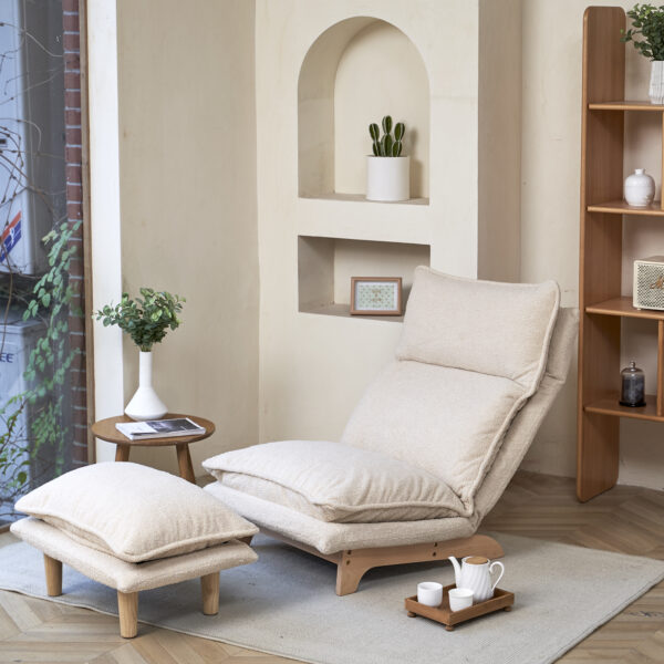 Lazy sofa balcony leisure chair bedroom sofa chair foldable reclining chair leisure single sofa functional chair - Image 9