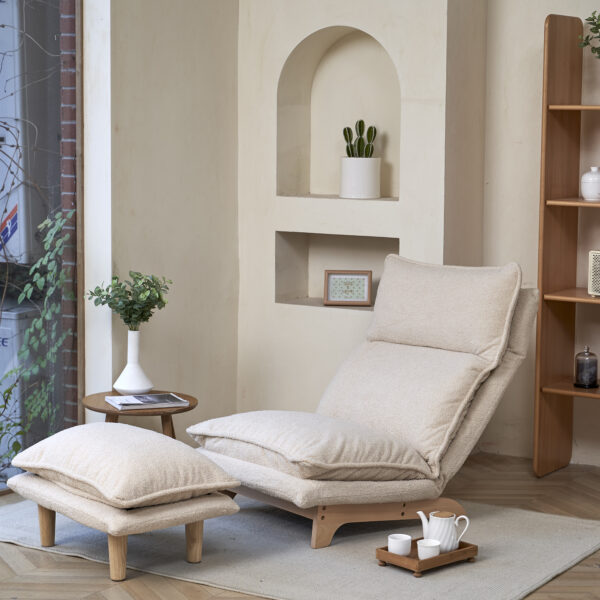 Lazy sofa balcony leisure chair bedroom sofa chair foldable reclining chair leisure single sofa functional chair - Image 5
